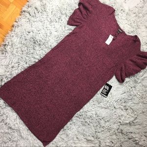 NWT Express Flutter Sleeve Scoop Neck Dress